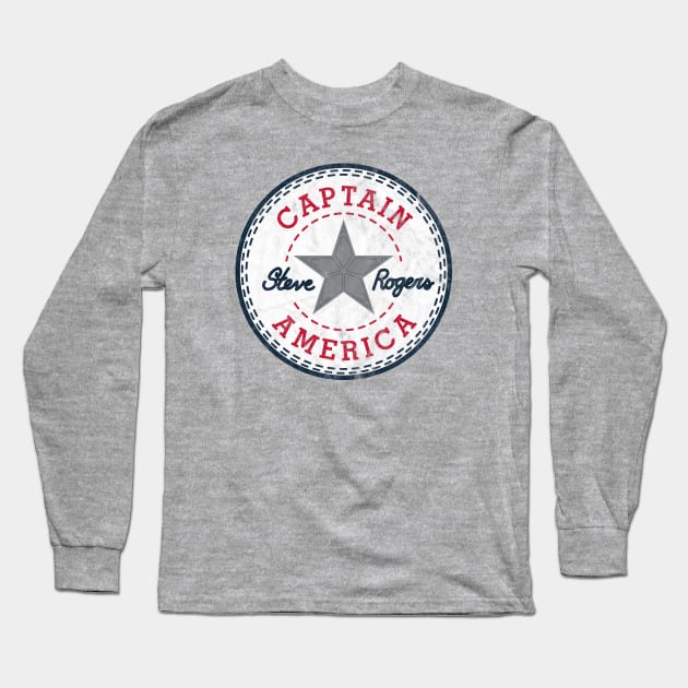 Captain All Star Long Sleeve T-Shirt by DeepDiveThreads